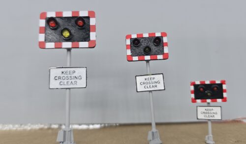 all 3 rail crossing signals
